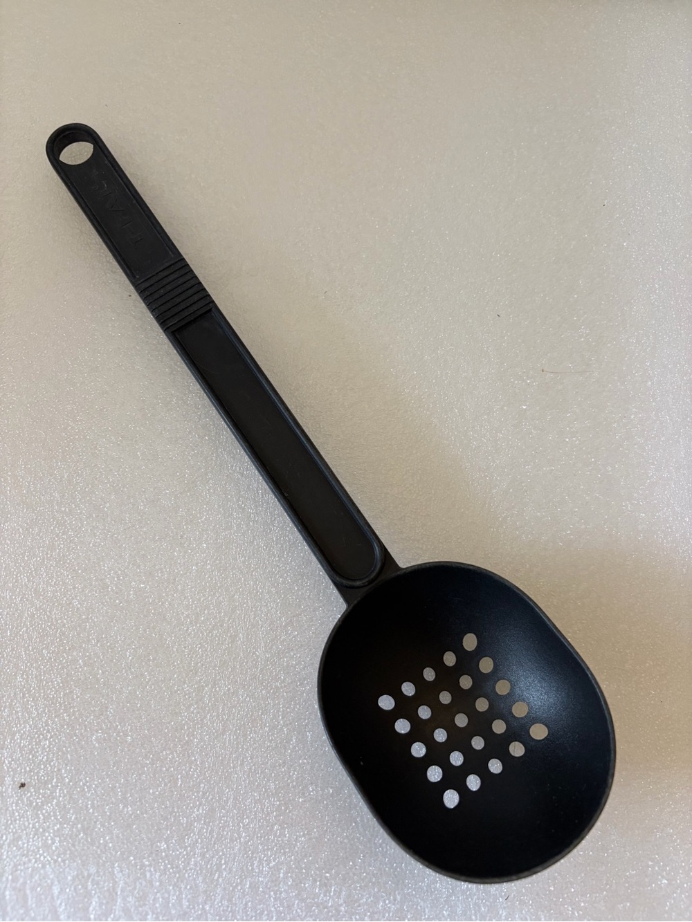 T-fal Nylon Black Slotted Kitchen Serving Spoon - Home Kitchen